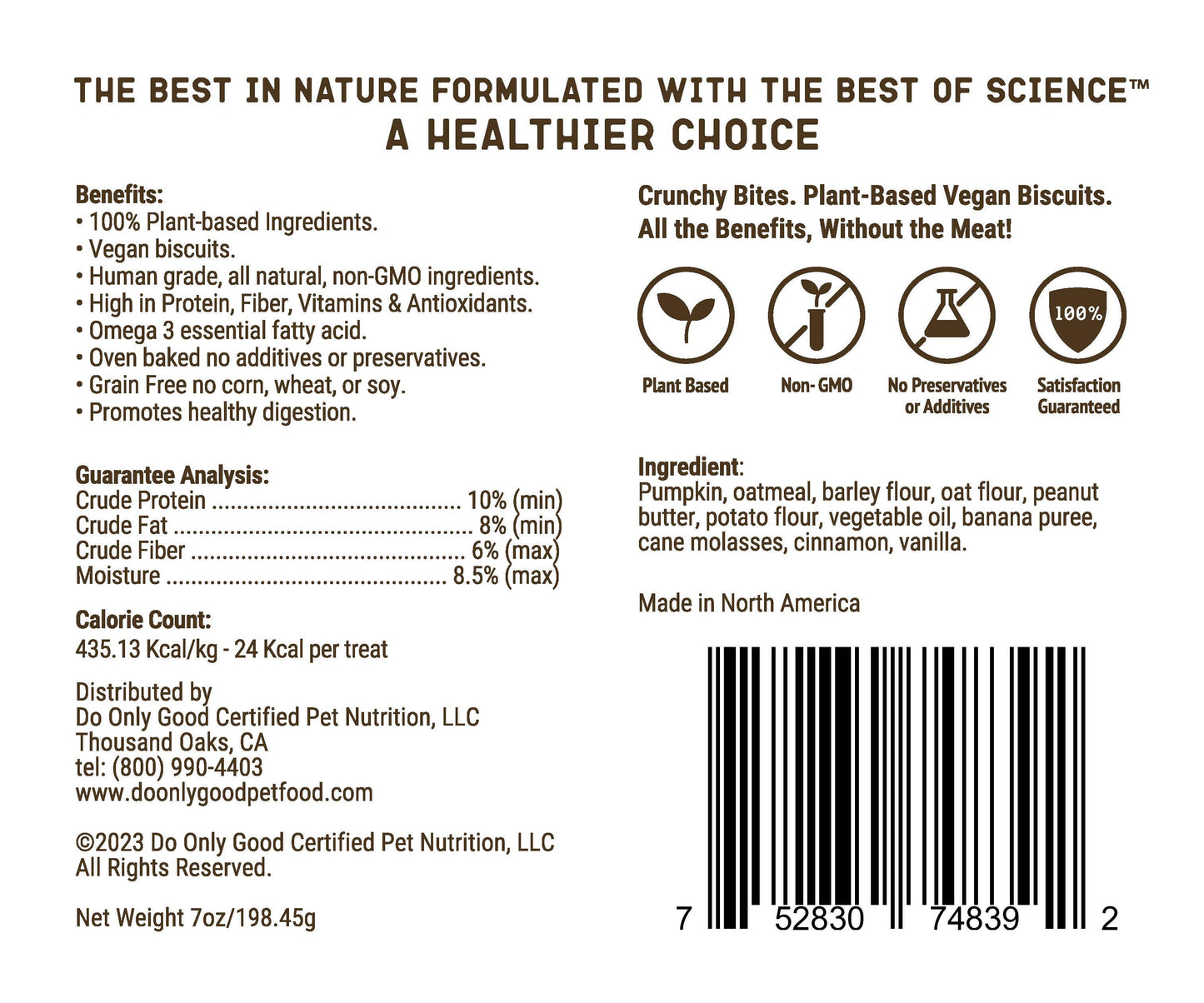 Crunchy Bites Biscuits - Peanut Butter, Pumpkin