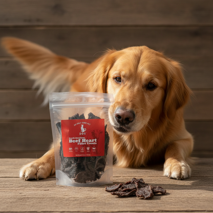 Pure Meat Fillets™ | Single-Ingredient Air-Dried Dog Treats | Human-Grade | All Breeds & Life Stages | Beef, Chicken, Turkey, Pork