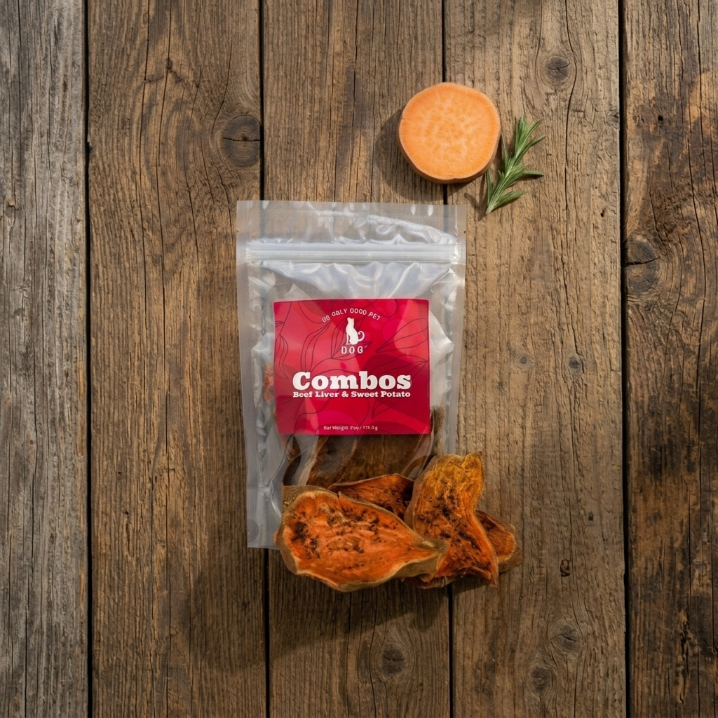 Limited Ingredient Dog Treats | Turkey or Beef Liver & Organic Sweet Potato | D.O.G.