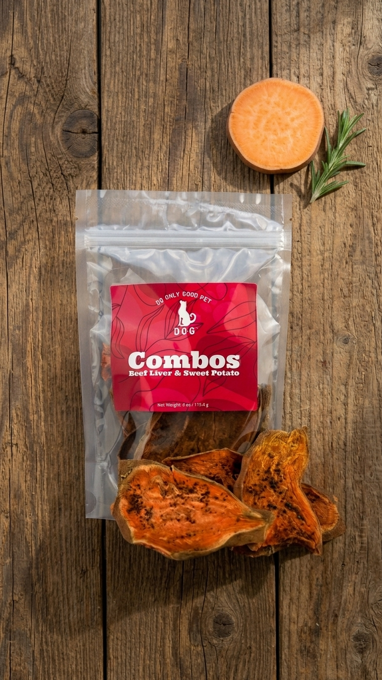 Limited Ingredient Dog Treats | Turkey or Beef Liver & Organic Sweet Potato | D.O.G.