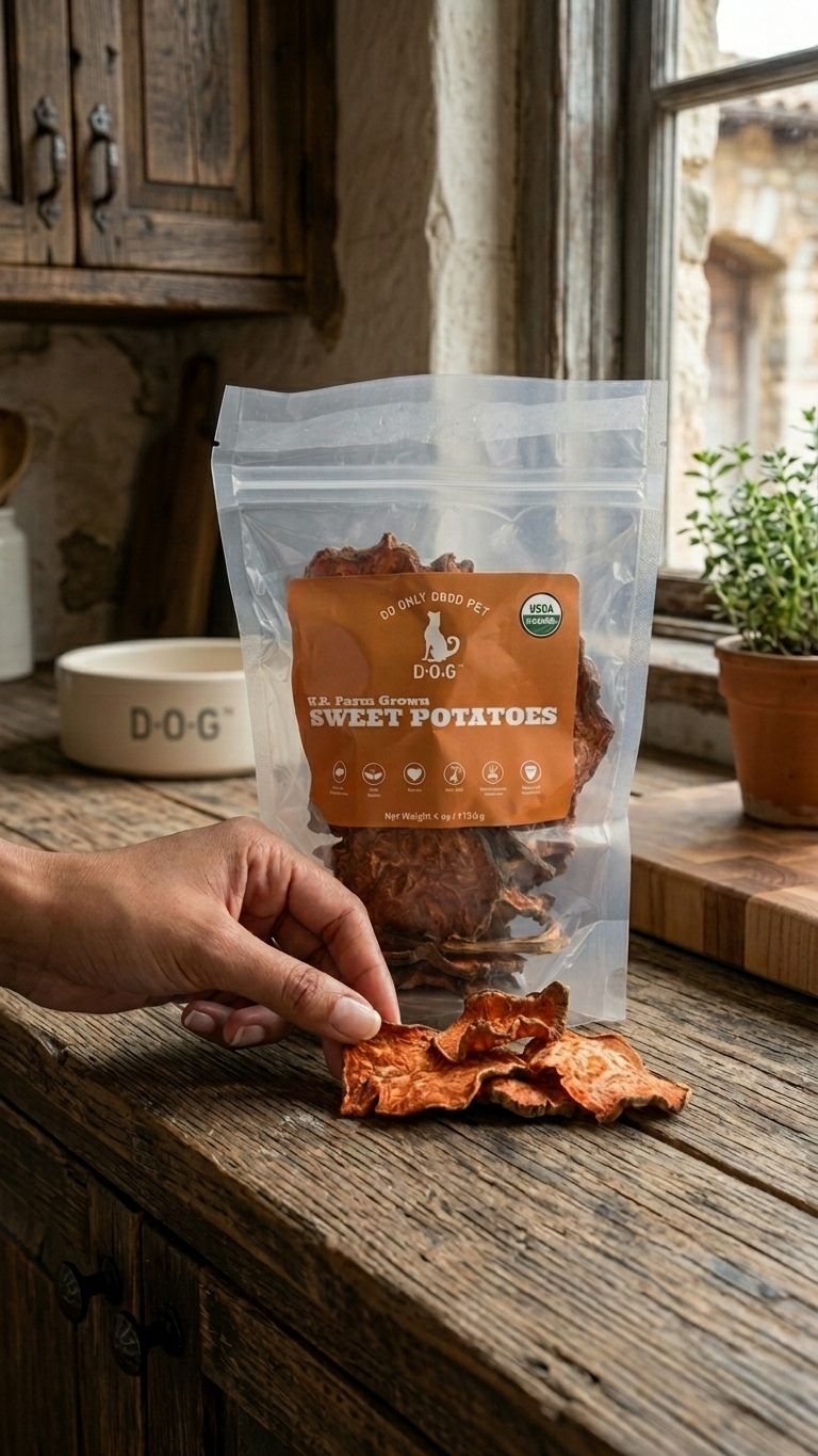 Organic Sweet Potato Dog Treats | Single Ingredient | D.O.G.