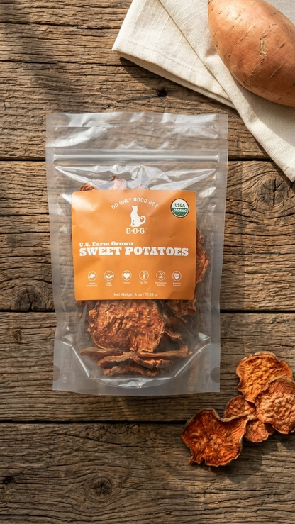Organic Sweet Potato Dog Treats | Single Ingredient | D.O.G.