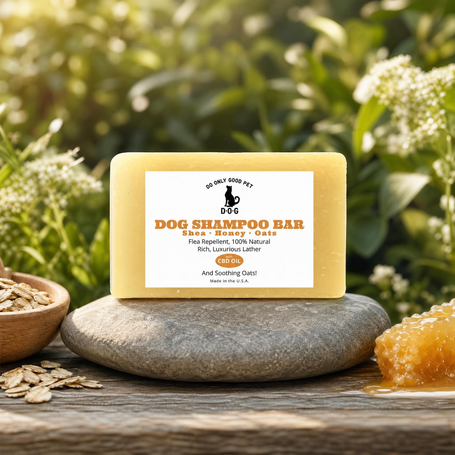 Natural Dog Shampoo Bar | Oatmeal, Honey & Shea Butter – D.O.G.